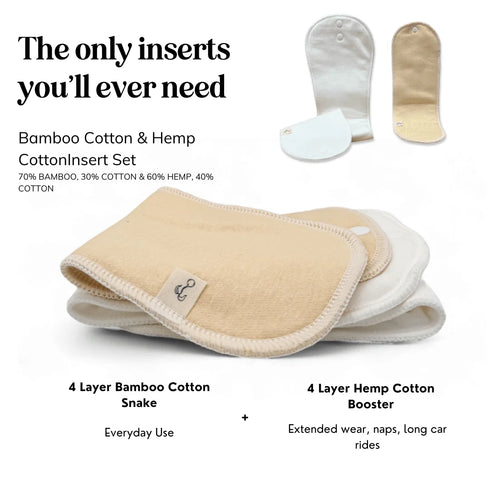 Mimi & Co Originals 2.0 - All in Two | Pocket Nappy + BAMBOO & HEMP DUO INSERT SET